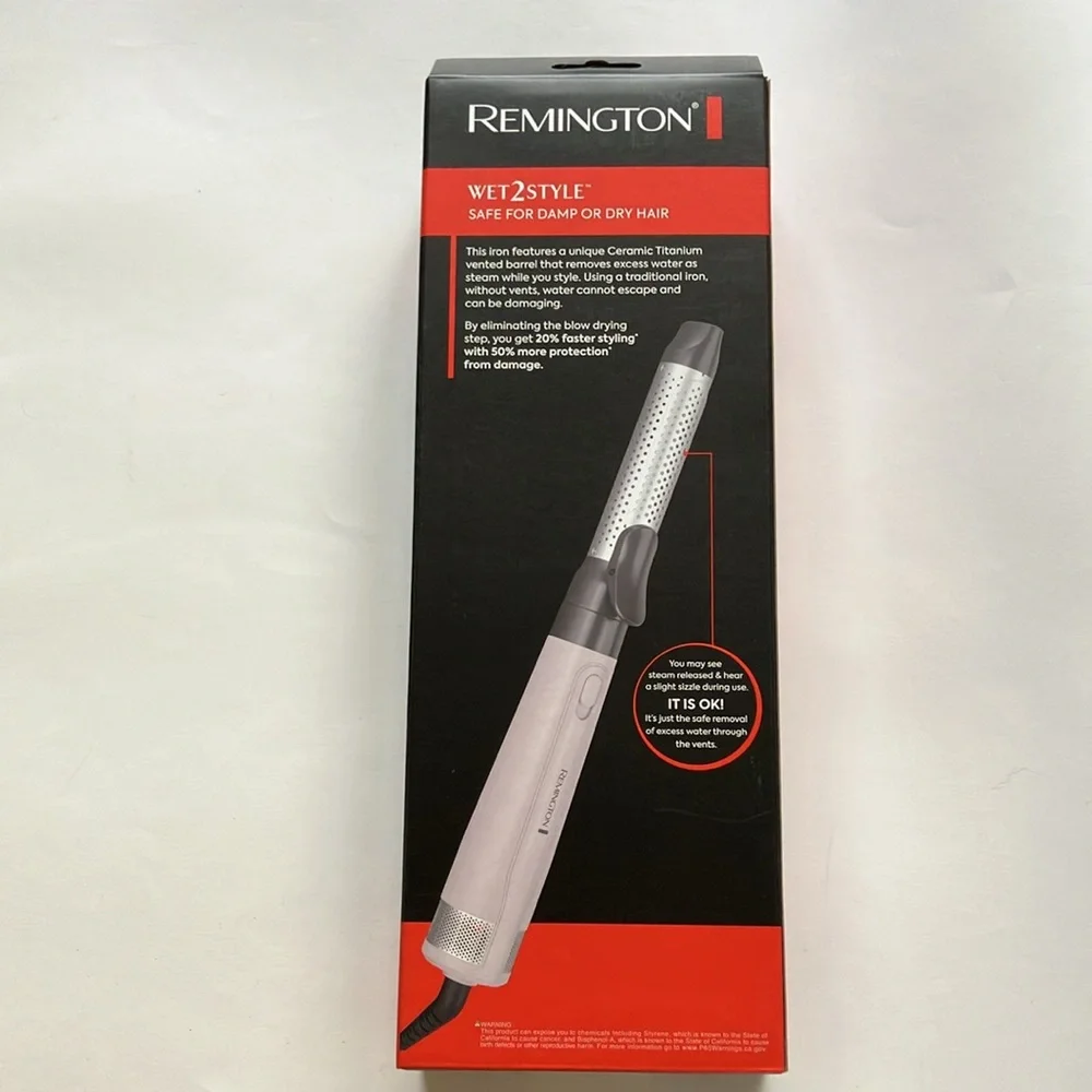 🦄. REMINGTON Wet2Style, 1 1/4” clipped hot air styler